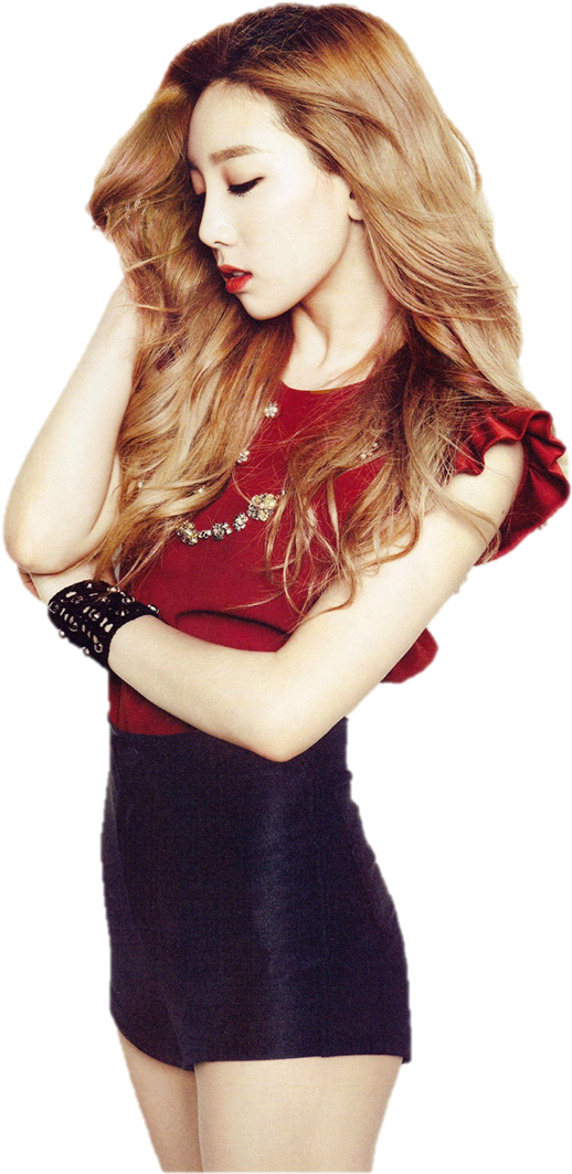 Taeyeon Photo Shoot Snsd Taetiseo Taeyeon Png - Taeyeon Snsd Png (603x1122), Png Download
