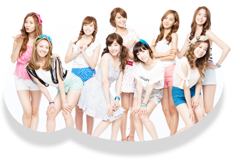 Sonyeo Sidae, Shōjo Jidai) Is A Nine-member South - Snsd Daum Cloud (477x328), Png Download