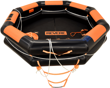 Revere 4, 6 And 8 Man Iba - Viking Life Raft 16 Person (500x372), Png Download