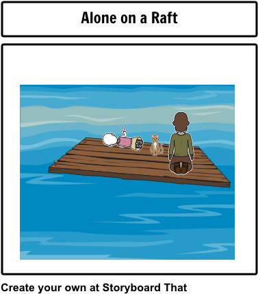 The Cay Raft - Raft In The Cay (396x447), Png Download