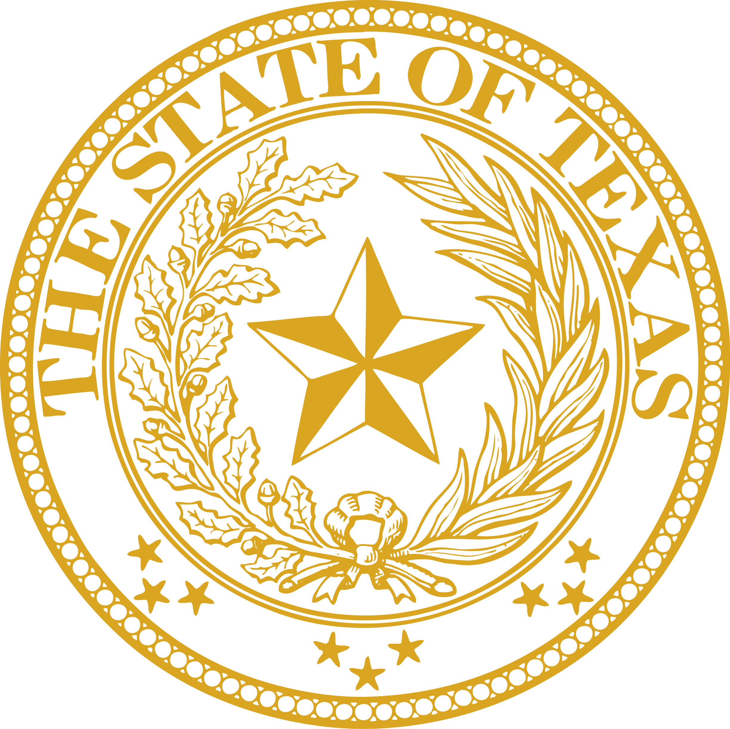 Jarvis Johnson - Texas State Seal Magnet (2448x2444), Png Download