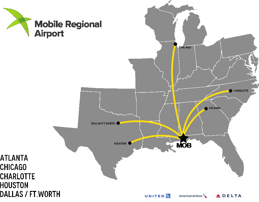 Airlines Serving Mobile Regional Airport Are Amercian - Electoral College Map 1892 (1100x850), Png Download
