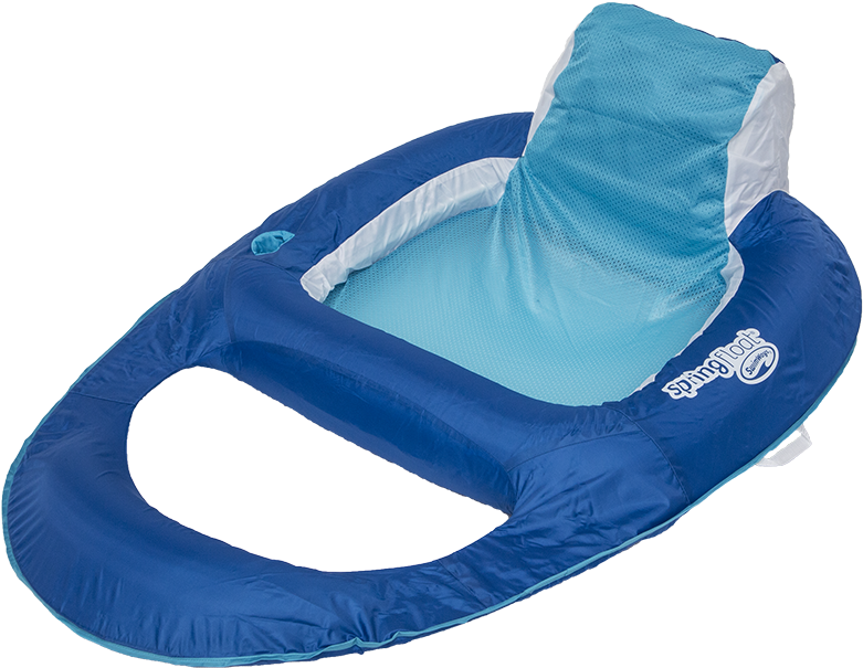 Pool Raft Png Image Free Library - Swimways Spring Float Recliner (blue/aqua) (1000x750), Png Download