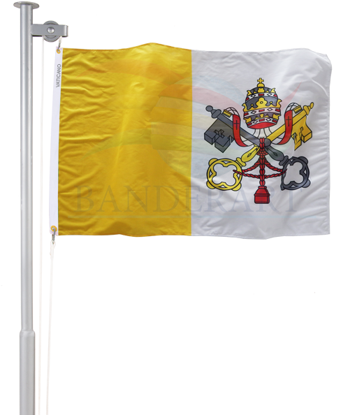 Bandeira Do Vaticano - Bandeira Do Brasil E Vaticano (600x600), Png Download