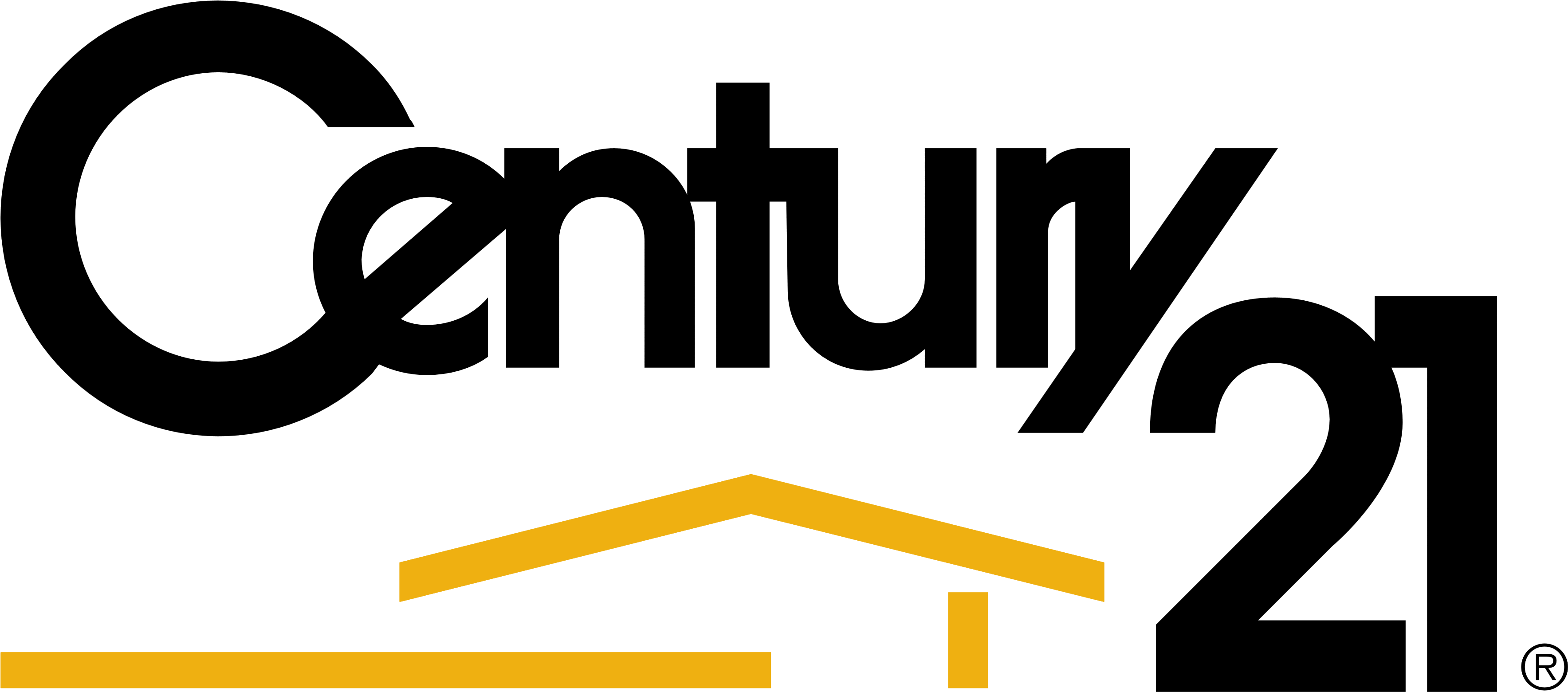 Century 21 Logo, Logotype - Century 21 Logo Transparent (4000x1687), Png Download