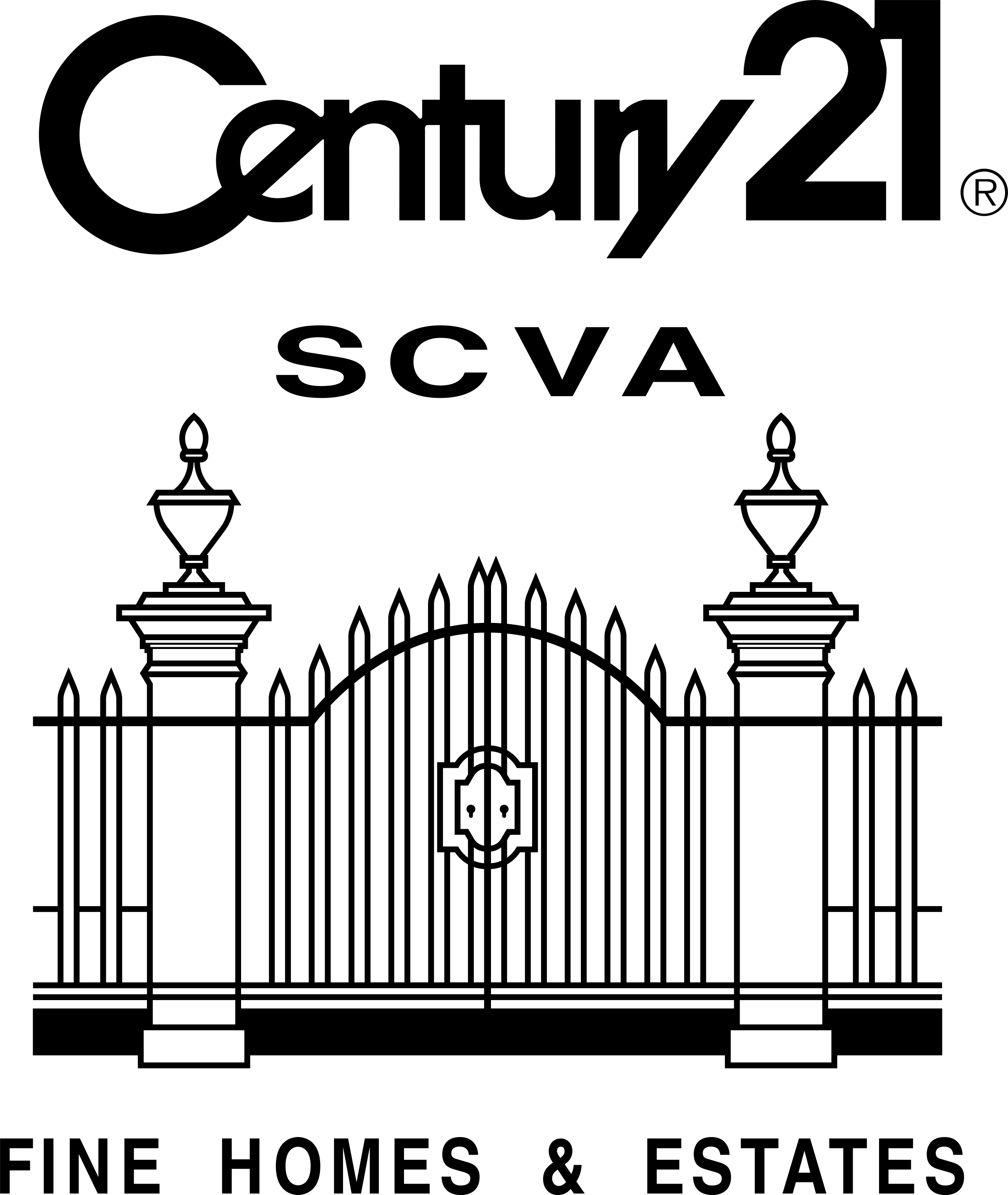 Century 21 Estates Logo Png Transparent - Century 21 M & M And Associates Logo (2400x2845), Png Download