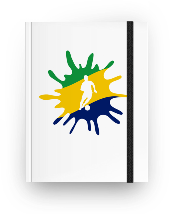 Caderno Bandeira Do Brasil Ii De Lemon Pepperna - Meu Pai É Meu Heroi (800x800), Png Download
