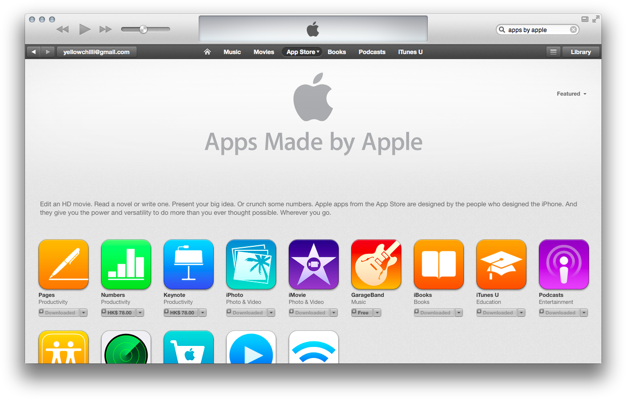 Apple Appstore Apps By Apple Result - Apps Made By Apple (1266x812), Png Download