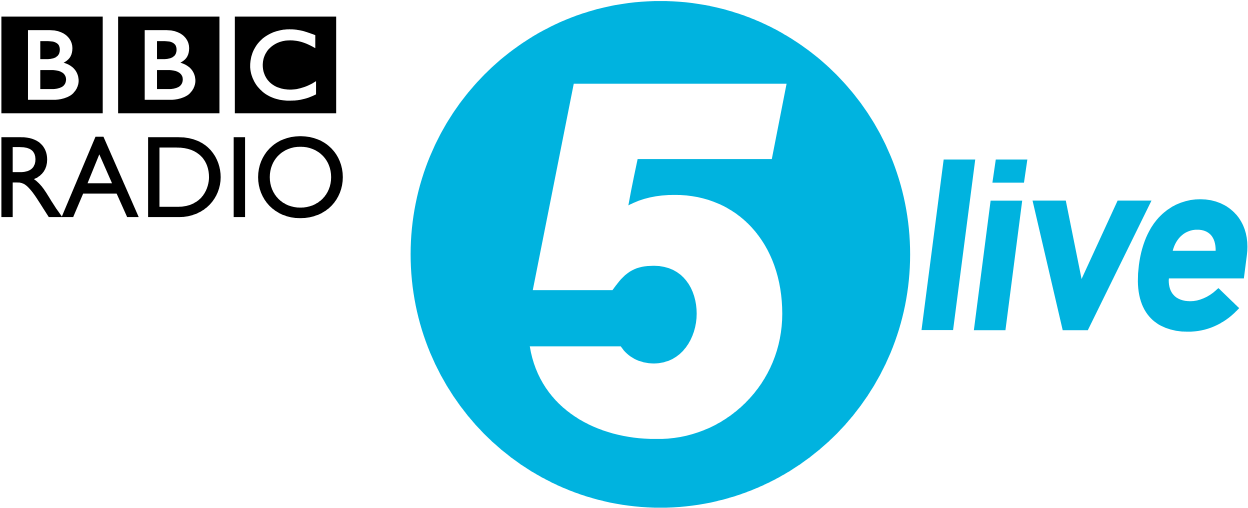 Bbc Radio 5 Logo Ideas - Bbc Radio 5 Live (1280x542), Png Download