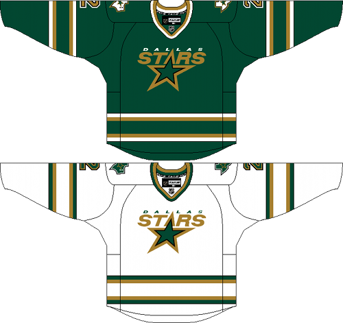Based On The Current Home And Road Template Worn By - Dallas Stars Jersey Concepts Defendingbigd (500x471), Png Download