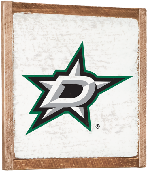 Dallas Stars Vintage Wall Art - Dallas Stars Logo Png (600x600), Png Download