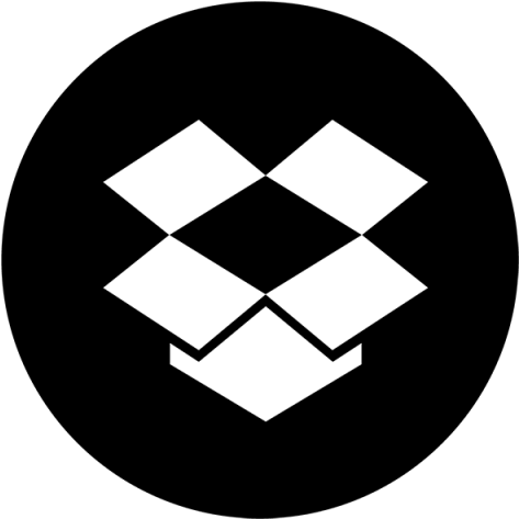 Dropbox Black & White Icon, Dropbox, Drop, Box Png - Pcloud Vs Dropbox (640x640), Png Download