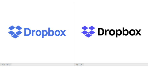 Dropbox Simple Logo Design - Dropbox (990x284), Png Download