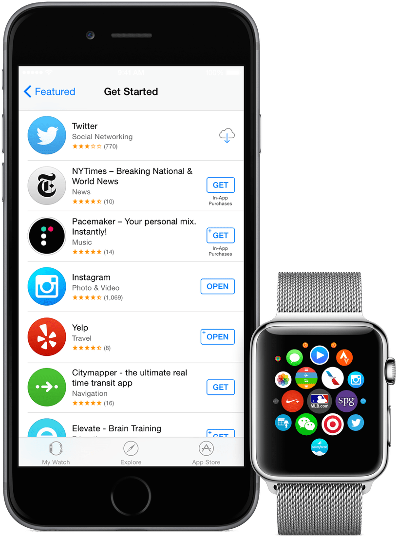 Apple Watch App Store Launch - Apple Watch App Store (704x776), Png Download