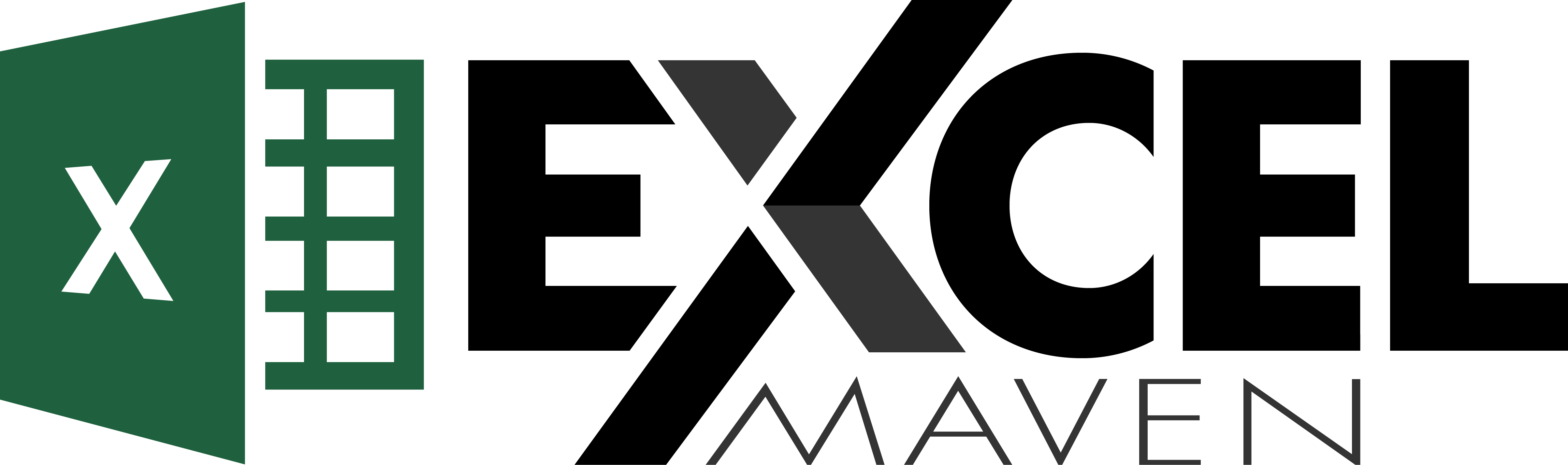 Excel Maven Excel Maven - Black White Poster Design (4812x1428), Png Download