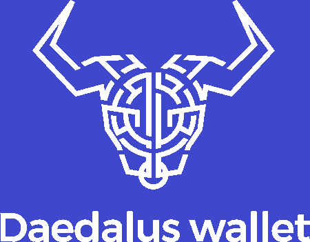 Daedalus Logo White Big - Daedalus Wallet Png (450x351), Png Download