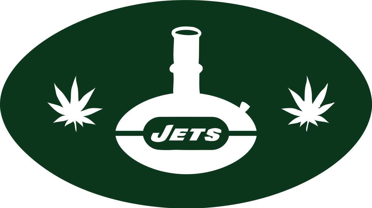 Iron On Stickers - New York Jets Classic Logo Vertical Flag (1250x700), Png Download