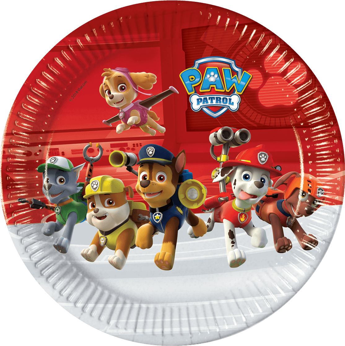 Paw Patrol Paper Plates - Paw Patrol Pup Squad Body Pillow (1400x1400), Png Download