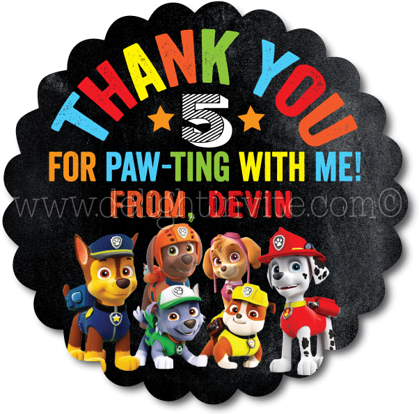 Paw Patrol Birthday Favor Tags - Bendon Paw Patrol Color & Activity Value Pack (6 (612x612), Png Download