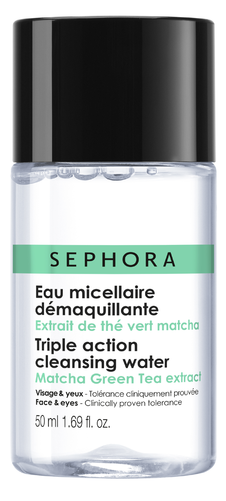 Triple Action Cleansing Water For Face And Eyes - Sephora Collection Triple Action Cleansing Water (500x500), Png Download