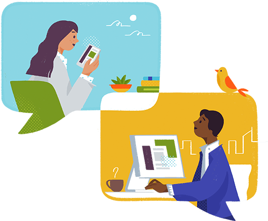 Slack Helps People Stay In Sync With A Range Of Desktop - Alice Lee Illustrator (548x451), Png Download