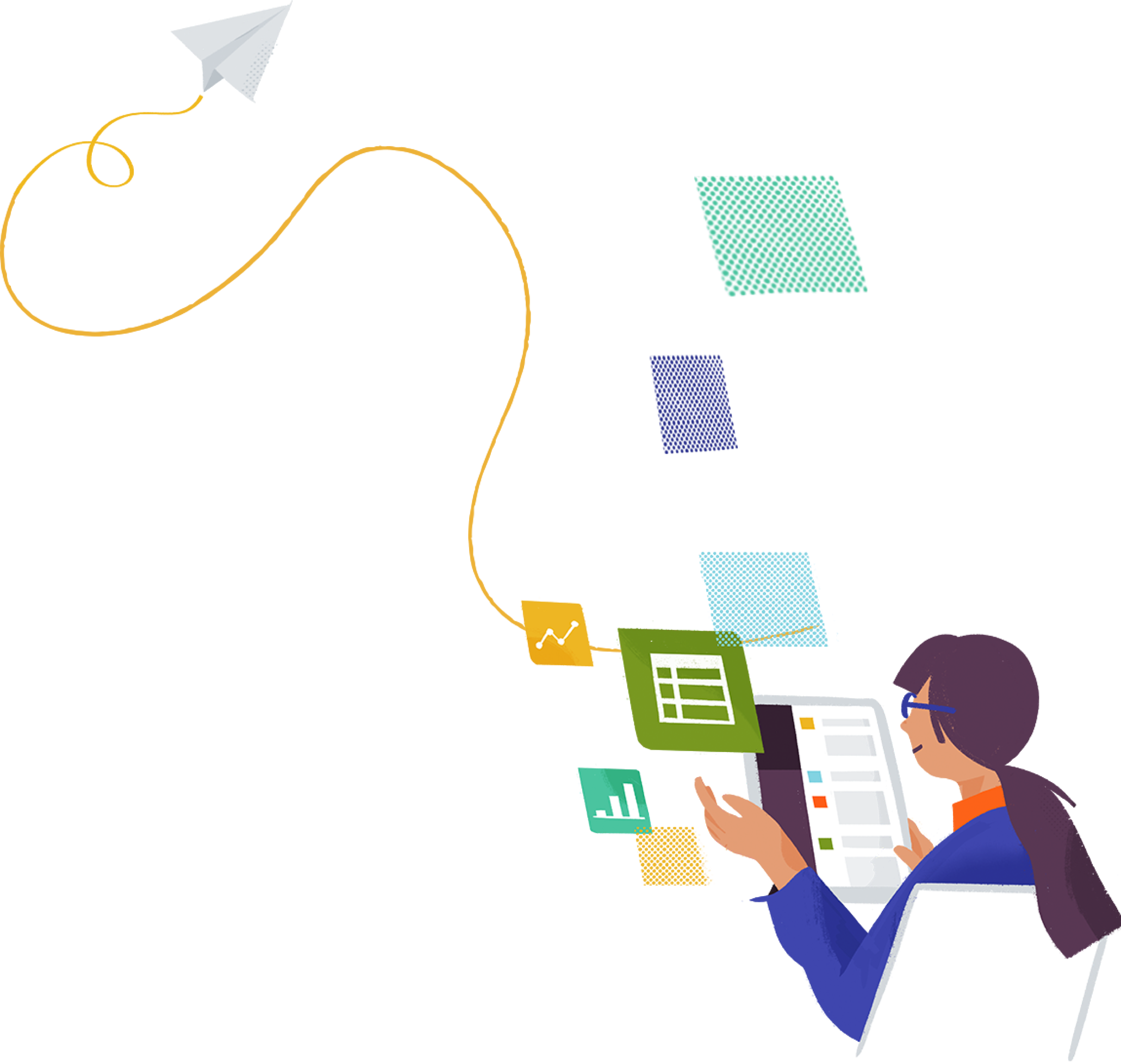 Connect All The Tools You Use To Slack And Avoid All - Slack Illustrations (2062x1958), Png Download