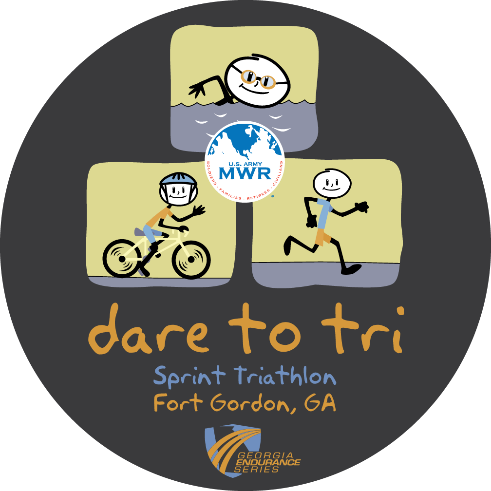 Dare To Tri Sprint Triathlon Logo Color 2016 No Date - United States Army's Family And Mwr Programs (1008x1008), Png Download