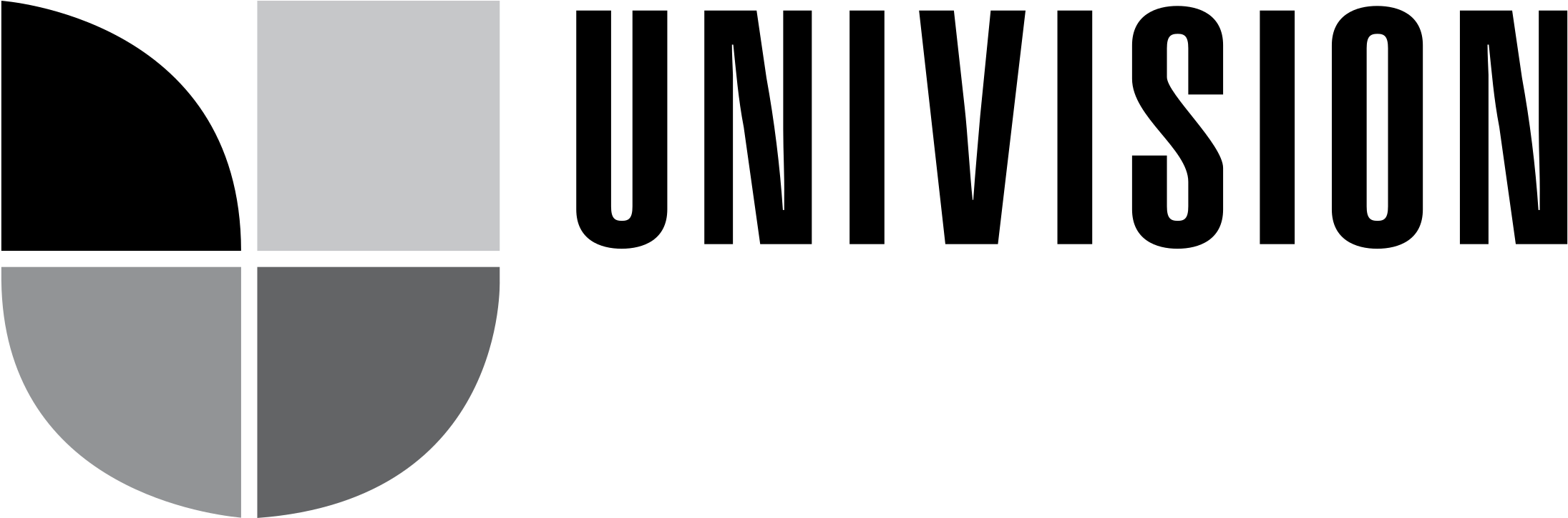 Univision Logo Png Transparent - Univision Logo White Png (2400x2400), Png Download