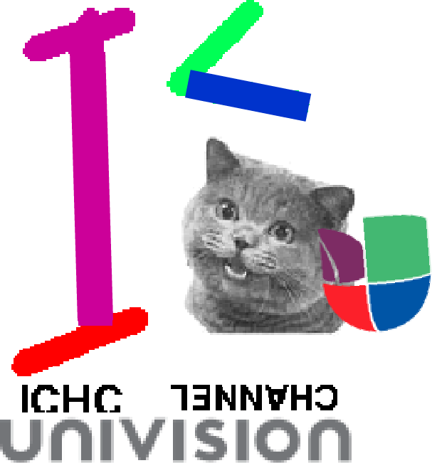 Ichc Channel Univision Logo - Happy Cat Plain Meme (607x651), Png Download