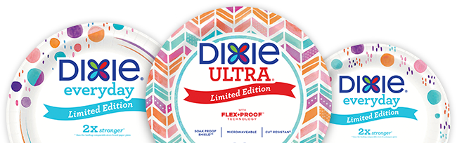 Pov Plates - Dixie Ultra Holiday Plates, 10, 22 Count (650x204), Png Download