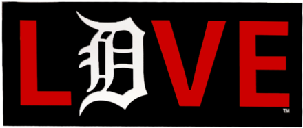 Love "d" Decal - Detroit Tigers D (480x480), Png Download