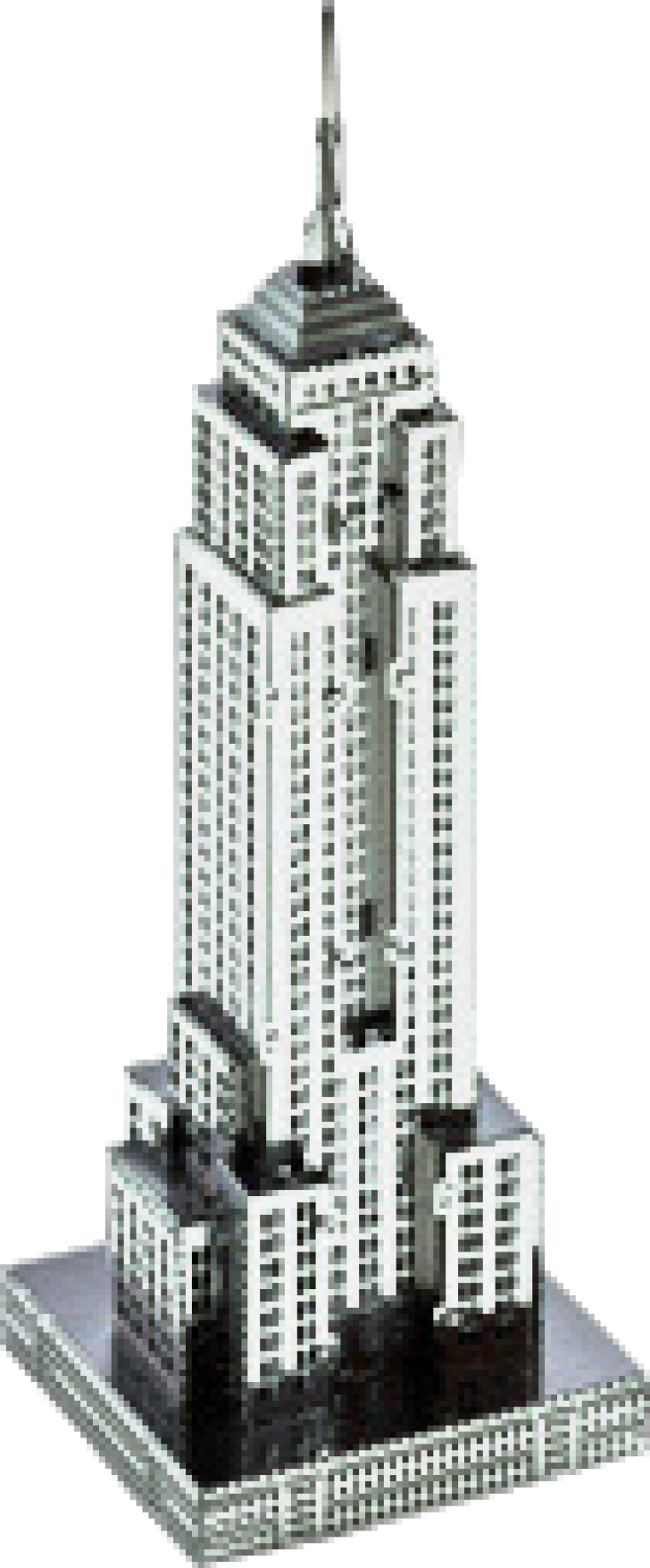Laser Cut Empire State Building - Empire State Building Nano (728x1754), Png Download