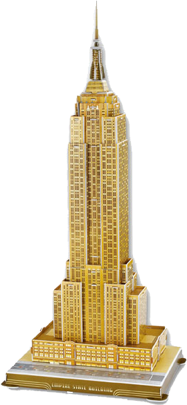 Quick Overview - Empire State Building 55 Piece 3d Puzzle (750x750), Png Download