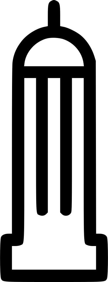 Empire State Building - Graphics (376x980), Png Download