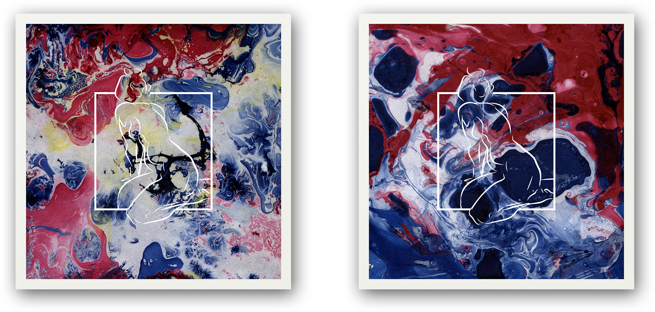 Acrylic Drawing Aesthetic - Drawing (2500x1750), Png Download