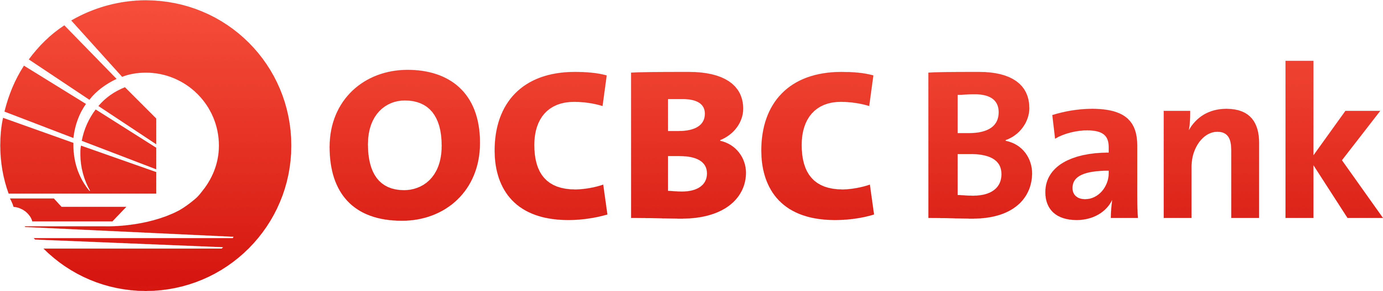 Ocbc Bank Singapore Logo Download For Free - Ocbc Bank Malaysia Logo (4880x1100), Png Download