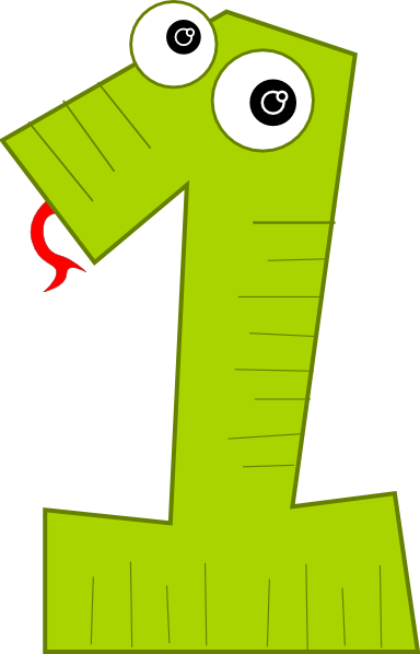 How To Set Use Number One Green Clipart (384x598), Png Download