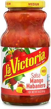 La Victoria® Mango Habanero Medium - La Victoria Salsa Ranchera, Hot - 16 Oz Jar (549x395), Png Download