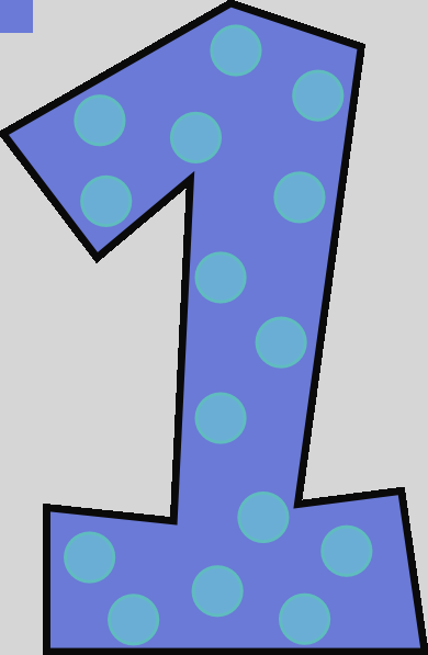 One Clipart Png (390x597), Png Download