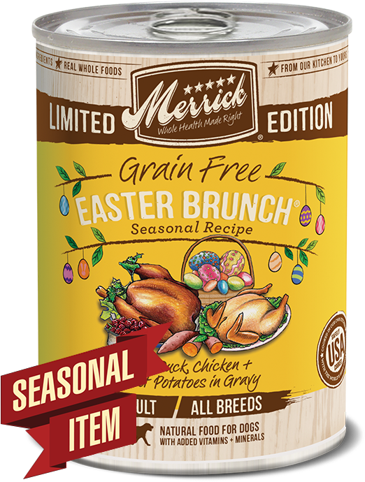 Grain Free Easter Brunch Seasonal Recipe - Merrick Pugs N Kisses (650x748), Png Download