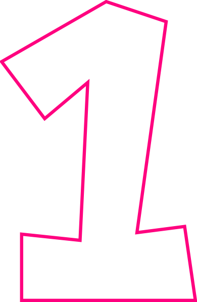 How To Set Use Number One Pink Clipart (390x597), Png Download
