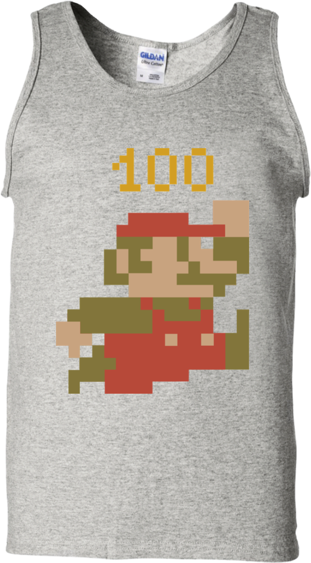 Nintendo Super Mario Bros 8 Bit Pixel Sprite T Shirt - Mario 18 Bit No Background (1155x1155), Png Download