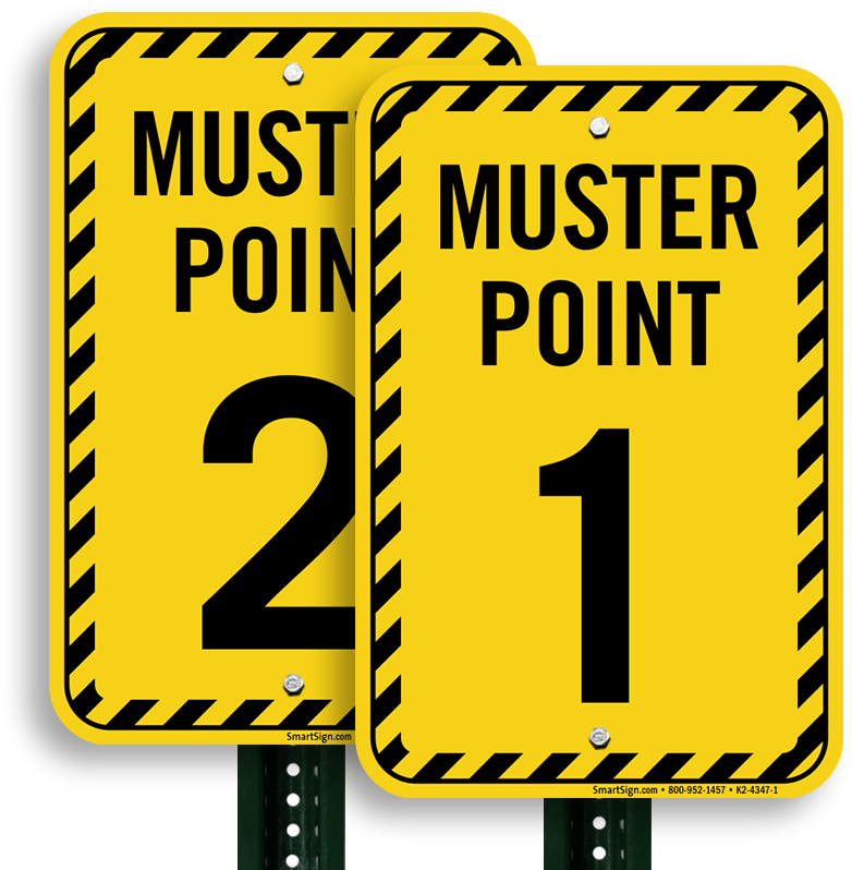 Muster Point Number One Sign - Muster Point 2 Sign (800x800), Png Download