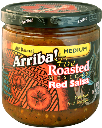 What Is Salsa - Arriba! Fire Roasted Mexican Red Salsa, Medium - 16 (363x438), Png Download
