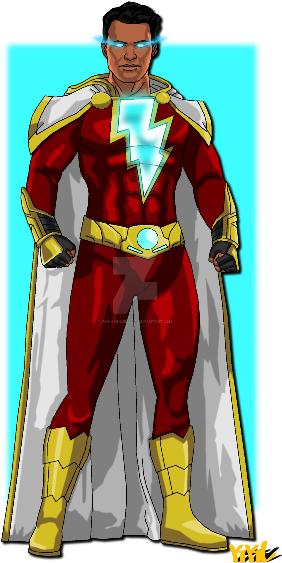 Shazam Favourites By Michealravencroft On Deviantart - Dc Captain Marvel Redesign (1024x1989), Png Download