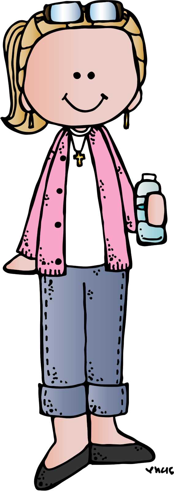 Rub The Tip Of The Brush On The Colorand Shazam You - Docentes Teacher Maestras Melonheadz Clipart Teacher (567x1600), Png Download