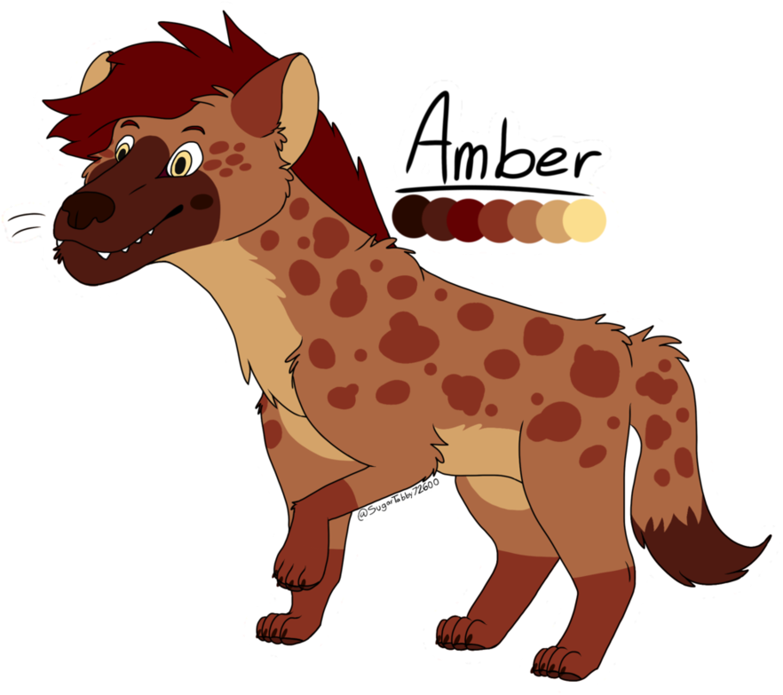 Amber The Hyena Ref By Sugartabby - Deviantart (894x894), Png Download
