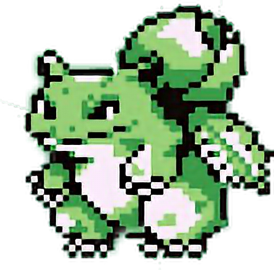 Pokemon Ivysaur Green Cute Videogames Sprite Freetoedit - Ivysaur Sprite Pokemon Green (552x544), Png Download