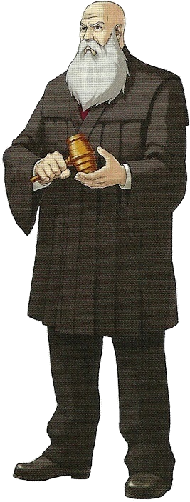 Judge Aa1 - Ace Attorney Investigations Judge (267x703), Png Download
