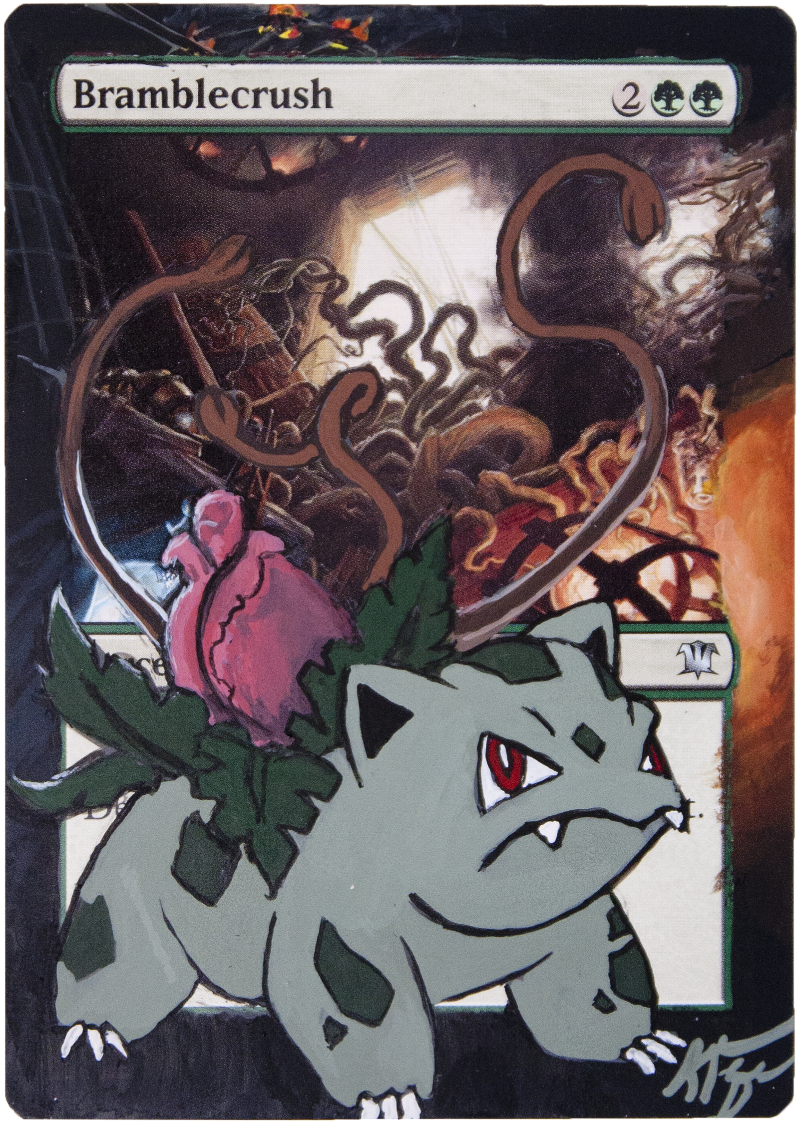 Ivysaur - Wizards Of The Coast Magic The Gathering: Bramblecrush (1741x2418), Png Download